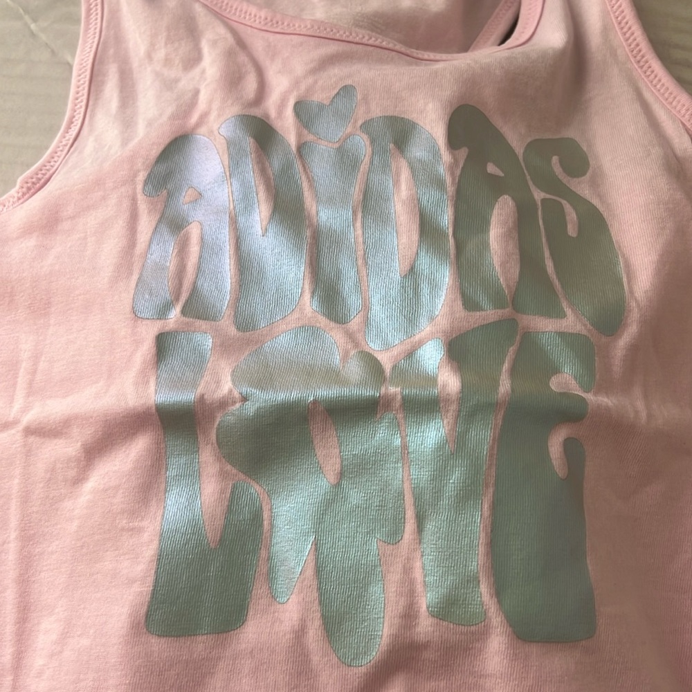 Big girls Adidas tank tops size L